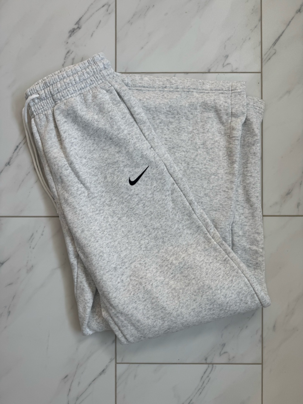 Nike Sportswear Phoenix Fleece High-Waisted Wide-Leg Sweatpants Gray Small NWOT